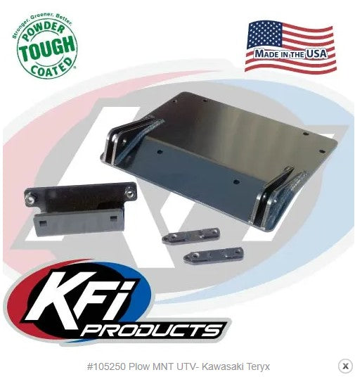 Teryx KFI Plow Kit - Synthetic Rope Applications