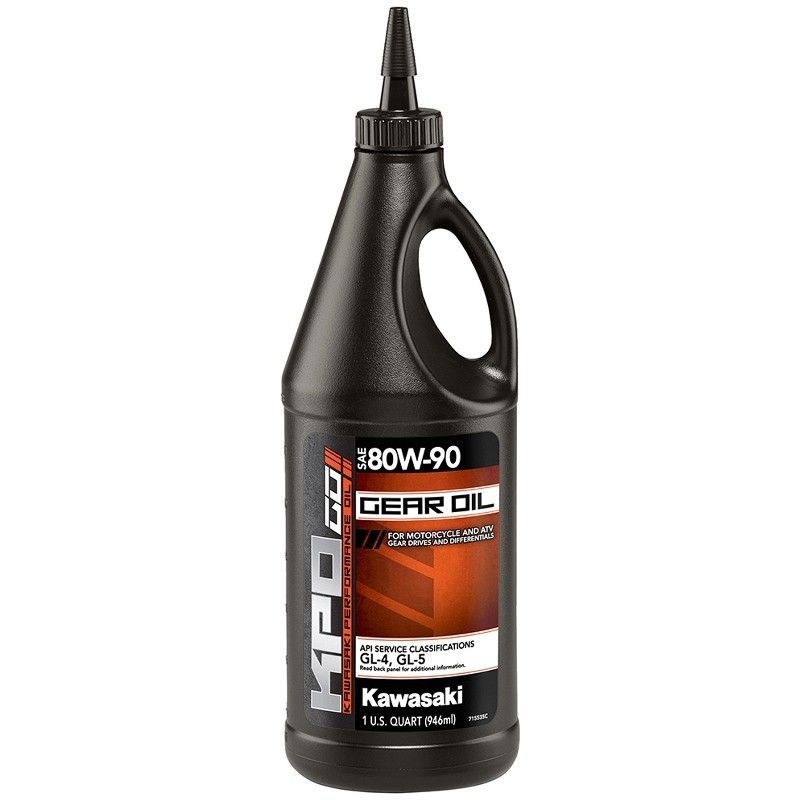gear oil for motorcycle chain Kawasaki KPO Gear Oil, Quart, 80W-90 K6103G-102-01Q
