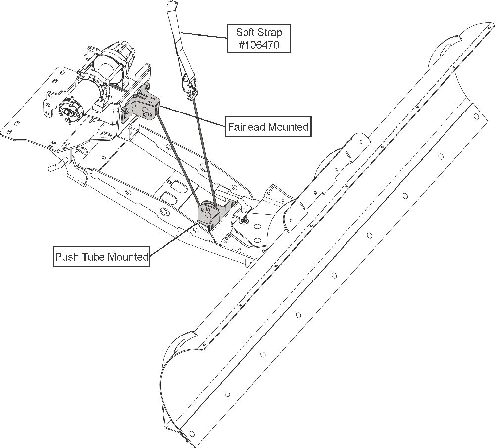 Teryx KFI Plow Kit - Synthetic Rope Applications