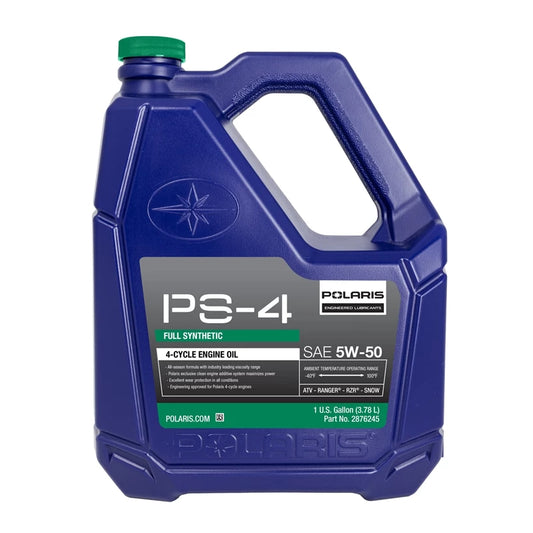 POLARIS PS-4 FULL SYNTHETIC 5W-50 ALL-SEASON ENGINE OIL, 4-STROKE ENGINES